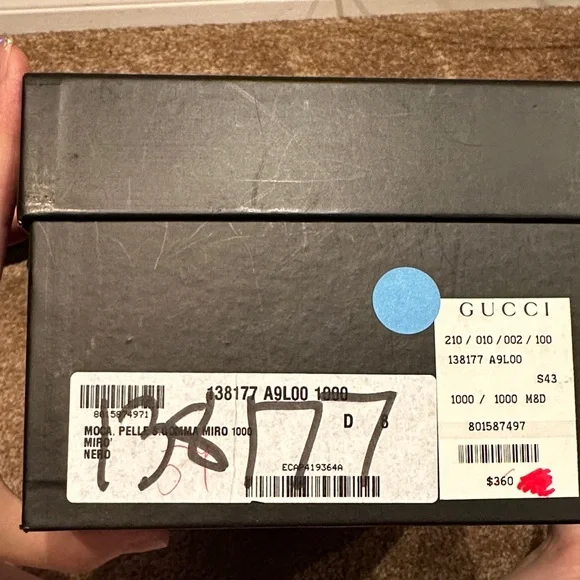 Gucci Men's Black Leather Slip-On Loafers - Picture 14 of 14